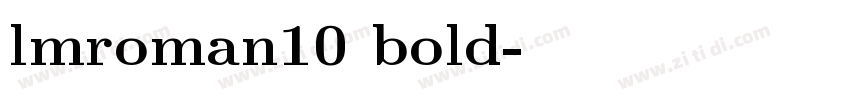 lmroman10 bold字体转换
